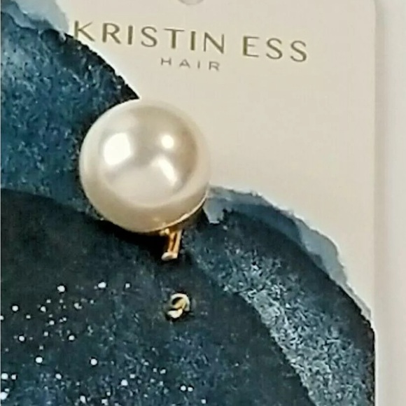 NWT ⚜️🤍⚜️ Kristin Ess Pearl Slide Ponytail Hair Clip Pin - Picture 6 of 16